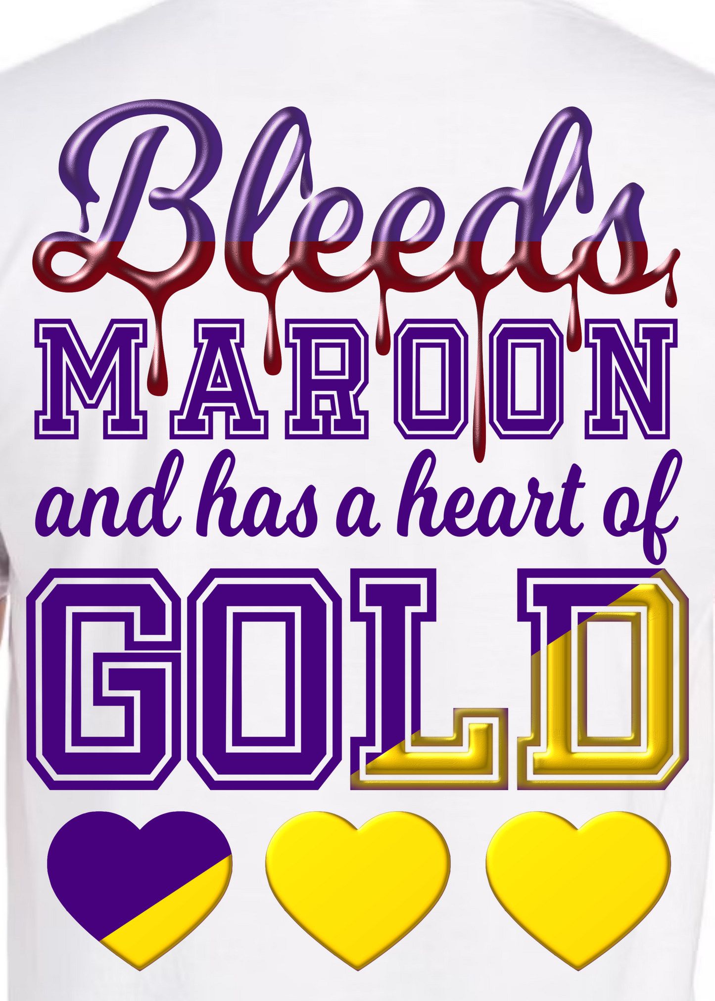 PNG Dad Bleeds Maroon Heart of Gold